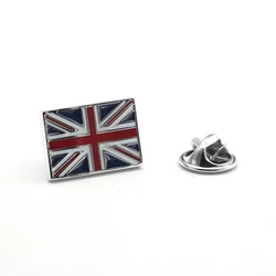 Men's Fashion Brooch Lady's Lapel Pin Clothing Backpack Badge Quality Brass Material Union Jack Flag Design Suit Pin For Men