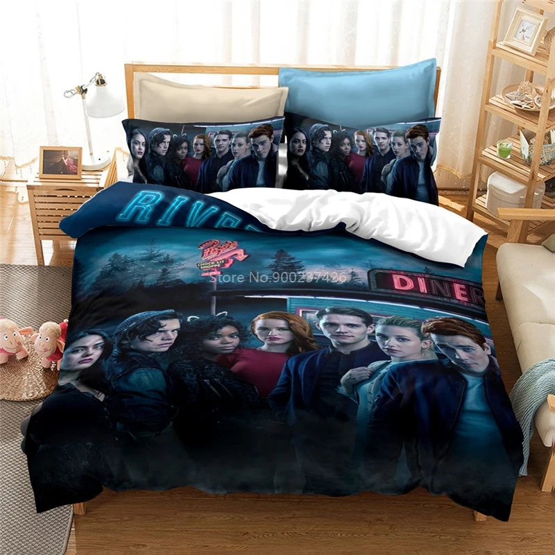 Home Textile RIVERDALE 3d Bedding Set Popular Movie Duvet Cover Pillowcase 2/3pcs Europe/Australia/USA Double Queen King Size