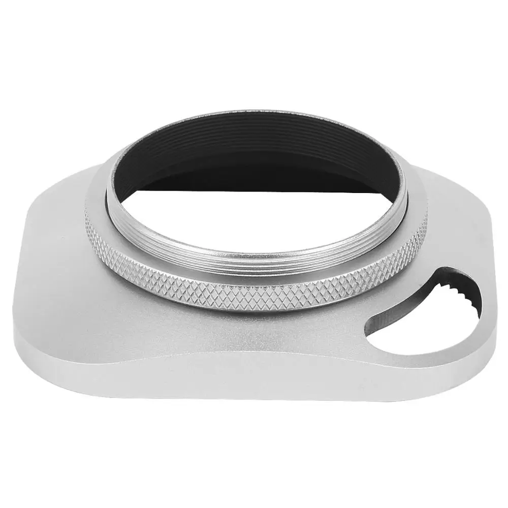Haoge hg-Metallo Screw-in Lens Hood Hollow Out Progettato con la Protezione per Leica Macchina Fotografica a Telemetro con 43 millimetri E43 lens Filter Discussione Argento