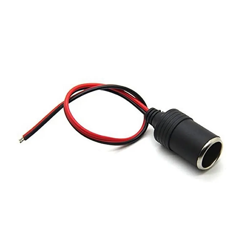 1x Car Cigarette Lighter Socket Motorcycle Boat Truck Charger Cable Connector Plug Female Socket Adapter 12-24V Auto Accessories