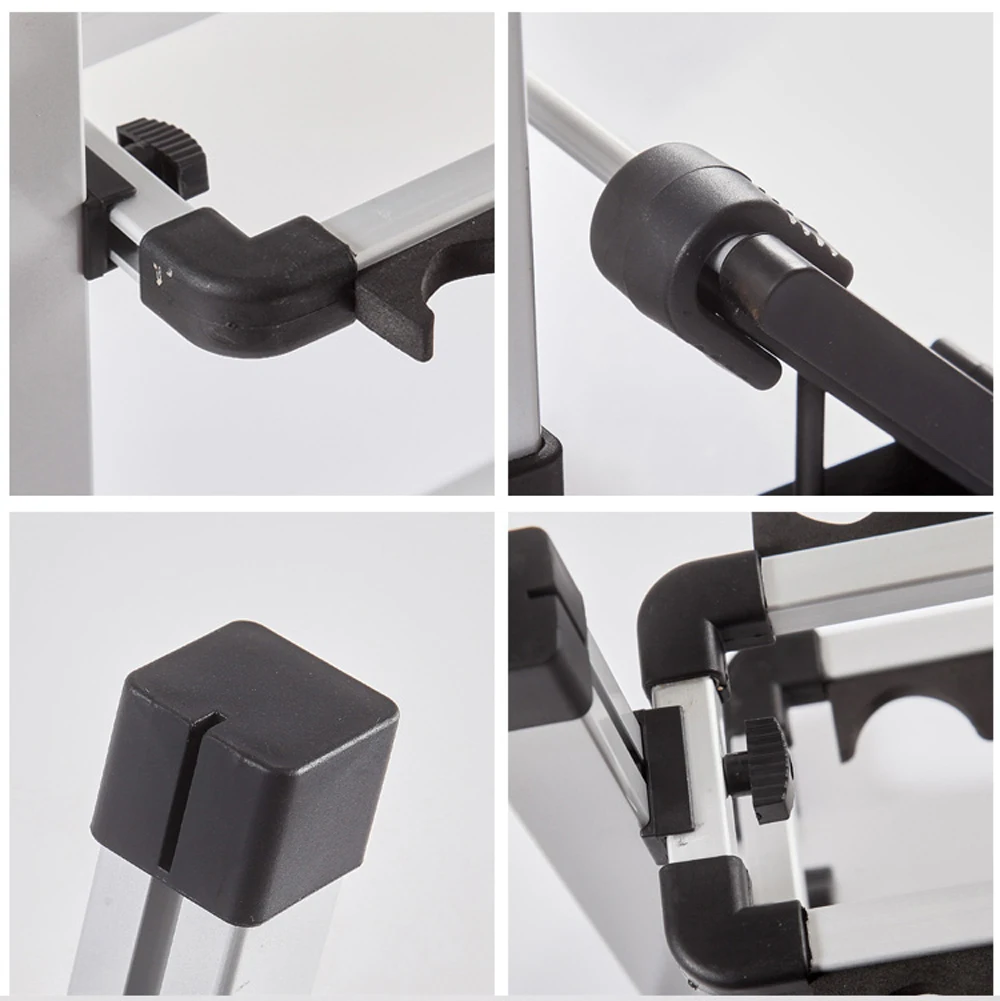 Angelrutenhalter aus Aluminiumlegierung, Ständer für Angelruten, Organizer mit 12/24 Fächern, Angelruten-Zubehör – Detail 3