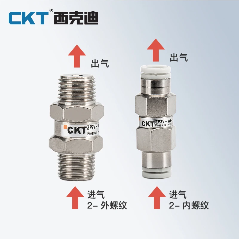 فراغ سلامة صمام ZP2V-A5/A8/A01-B5/B6/B01-03/05/07 فراغ الالتصاق تحقق صمام