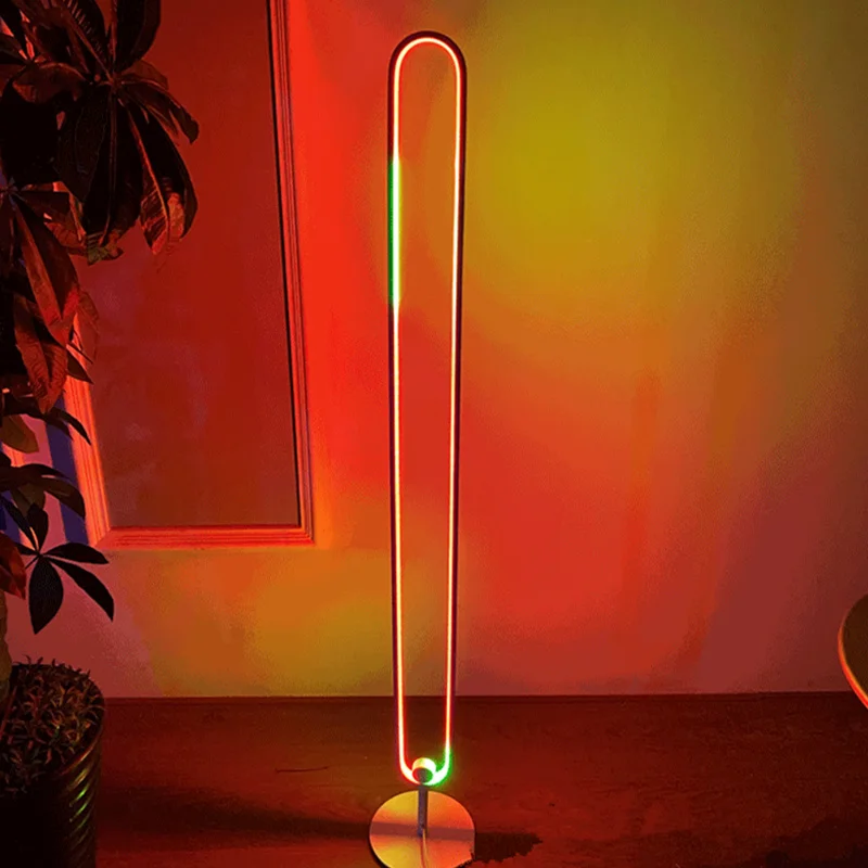 

Modern LED Floor Lamps Minimalist RGB Standing Lamps for Livingroom Bedroom Home Decor Remote Control Floor Lights