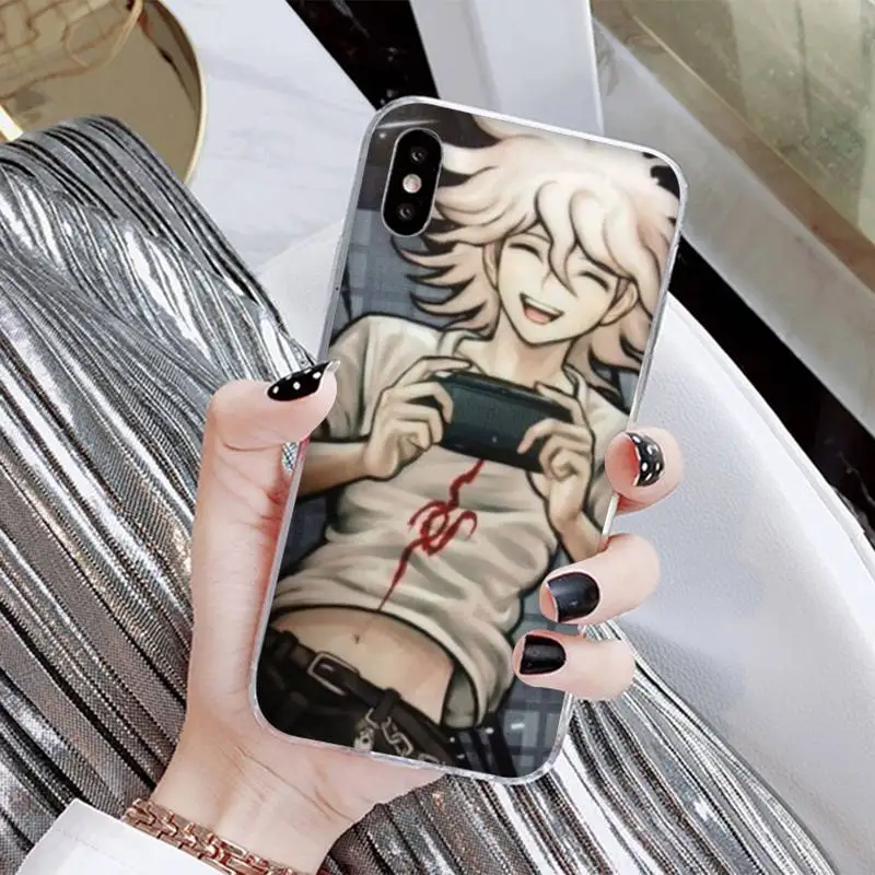 Makoto Nagito Komaeda Anime Phone Case for iphone 13 8 7 6 6S Plus X 5S SE 2020 XR 11 12 mini pro XS MAX