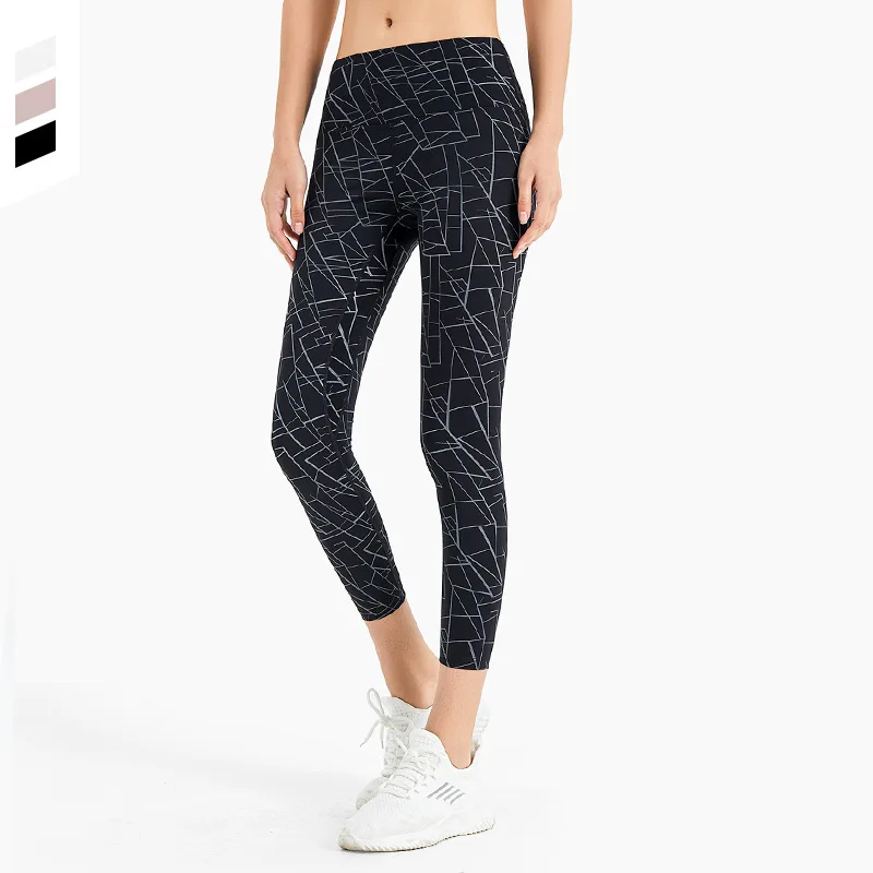 YAPU Leggings da allenamento per donna alta elasticità Skinny Fitness Slim donna pantaloni a matita traspiranti da donna Leggings sportivi Push-up