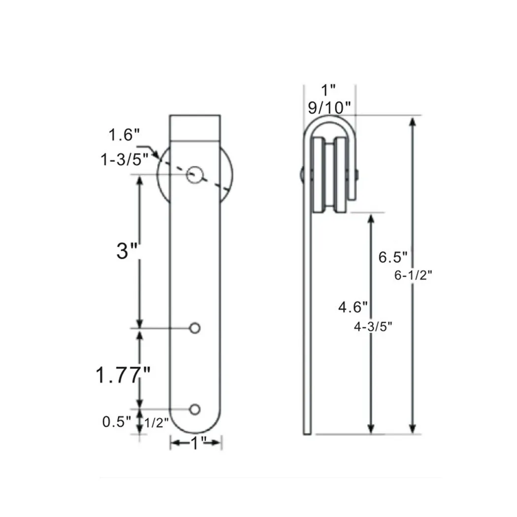 1 Bộ Tủ Trượt Kho Thóc Cửa Phần Cứng Bộ Siêu Mini Cửa Trượt Phần Cứng Phần Cứng Bộ Đầu Gắn Móc Treo Theo Dõi Tủ Quần Áo