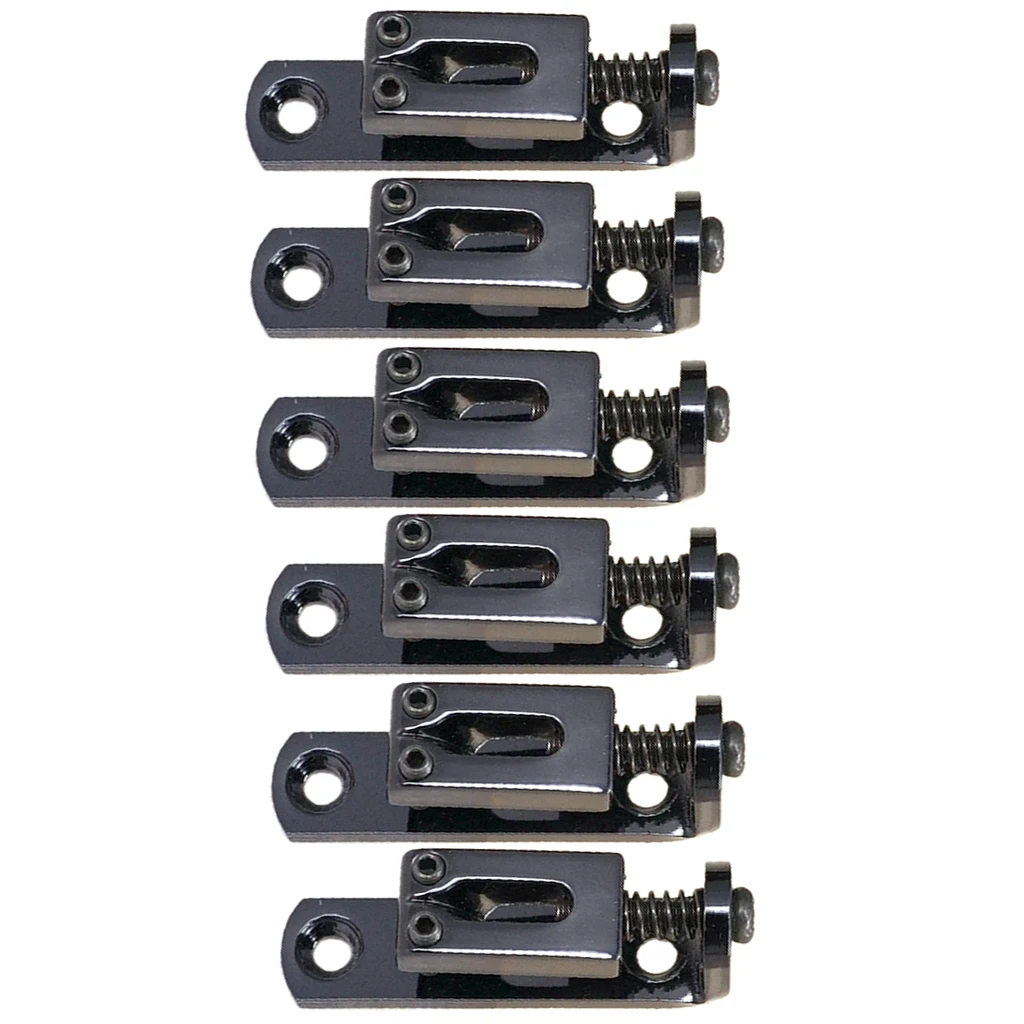 6Piece/Set Individual Single Bridge Saddles For 6 String Electric Guitar