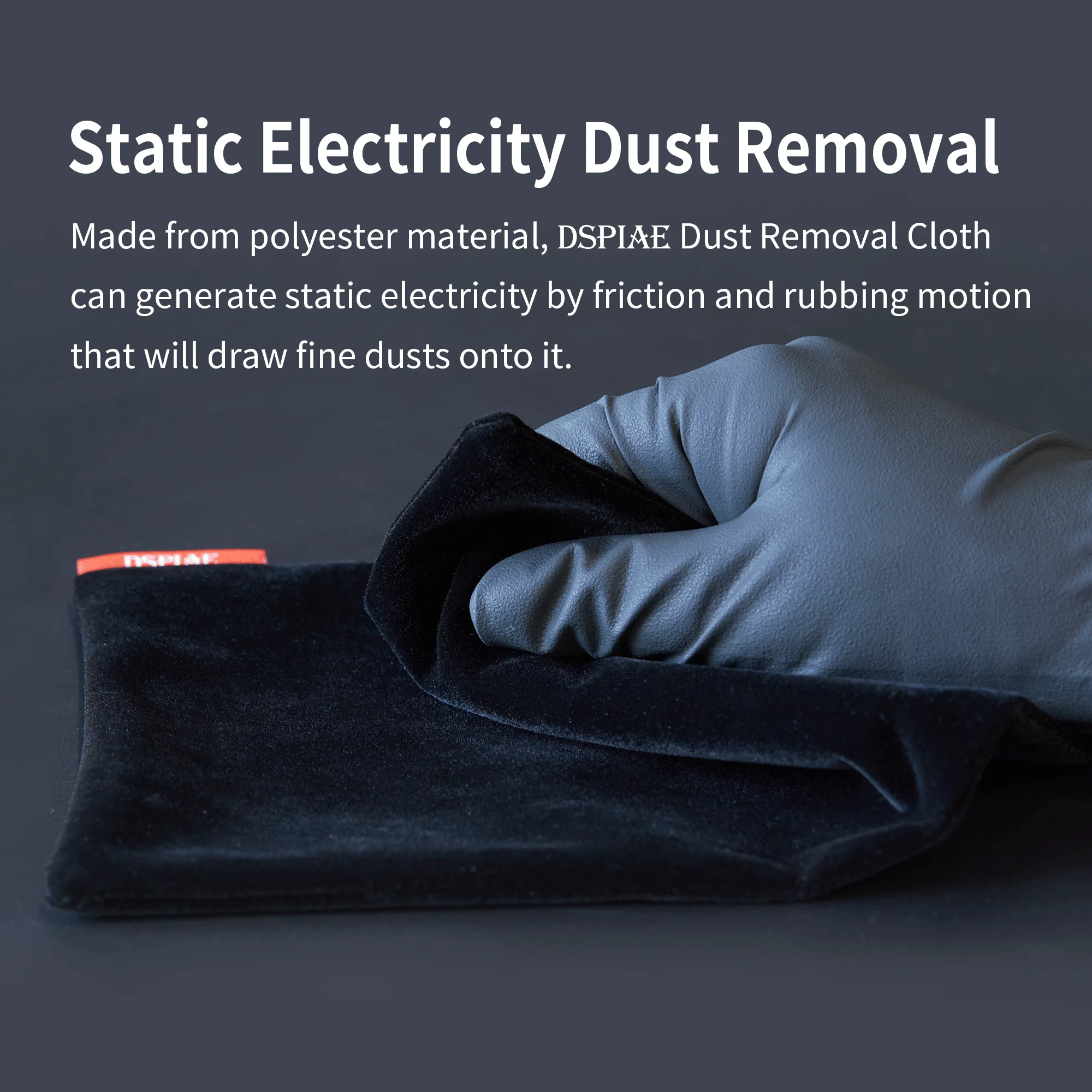 DSPIAE DC-25 Static Electric Dust Removal Cloth For Sanding Residues Military Model Making Tool Assembly Retrofit Gundam Hobby