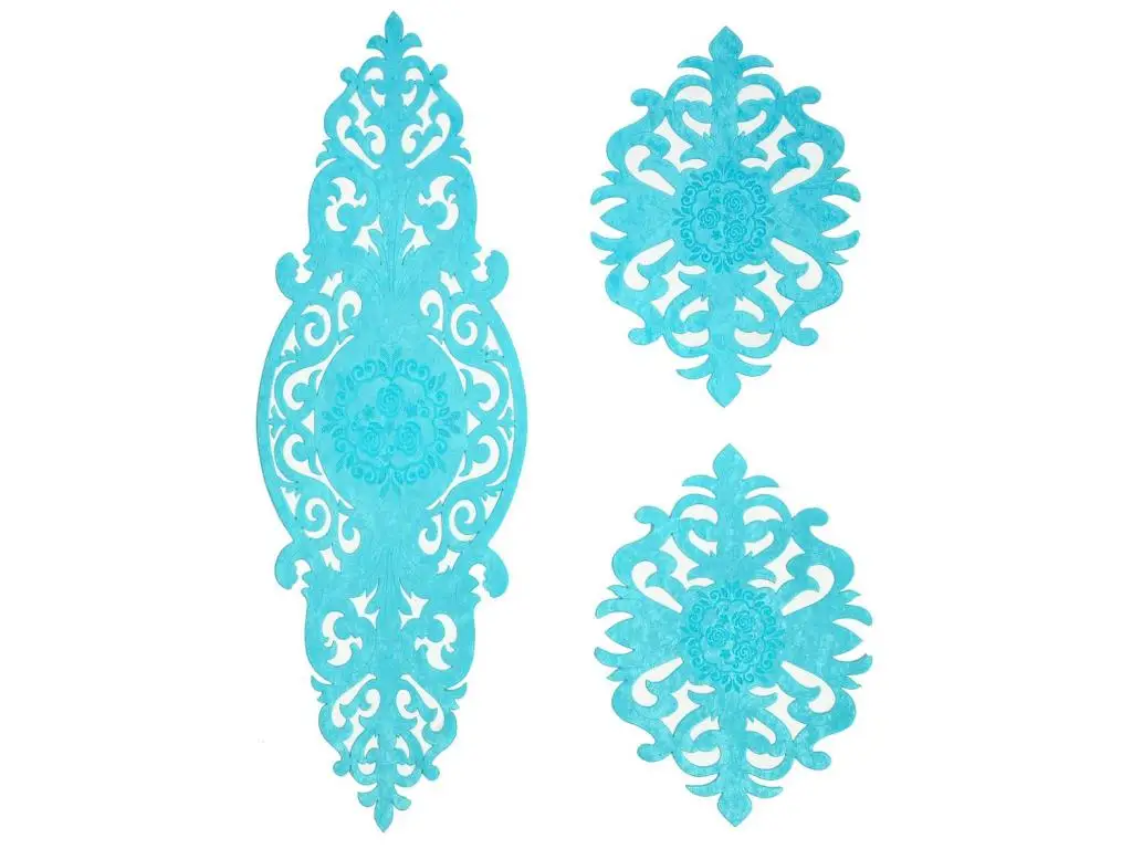 Roseart Velvet Salon Kit 3 Piece Turquoise