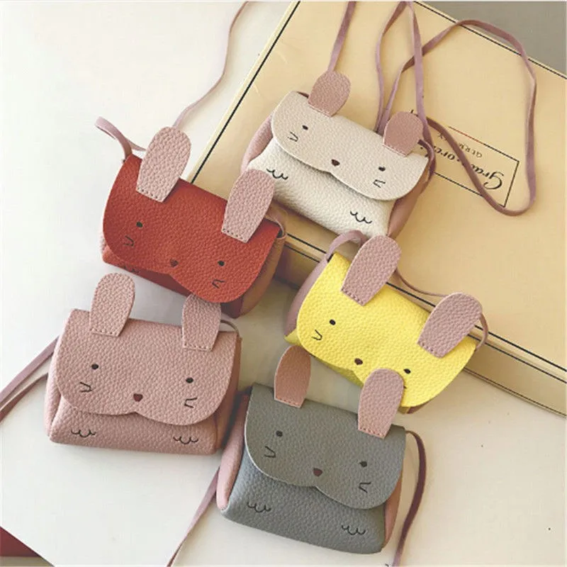 Fashion Baby Kids Girl Bunny Shoulder Bag Cute Animal Storage Crossbody Messenger Bags Handbag Wallet Kids Gift 2020 new Arrival