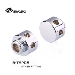 Bykski B-TSPD5 Flow Buffer Fitting with Built-in Bubble Eliminator Water Cooling Reservoir Flow Divider Spoiler