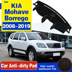 For KIA Mohave Borrego 2008~2019 Anti-Slip Mat Dashboard Cover Pad Sunshade Dashmat Carpet Car Accessories 2010 2014 2015 2018