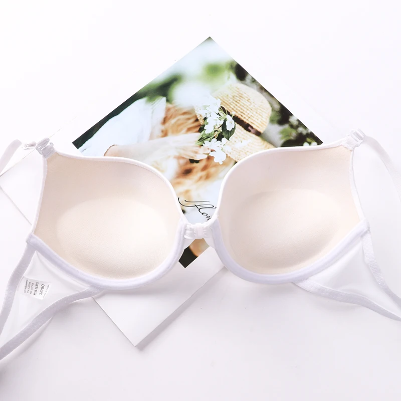 New Fashion Sexy Simple Push Up Bra Front Button Candy Color A B Cup Women Underwear Lingerie Hot