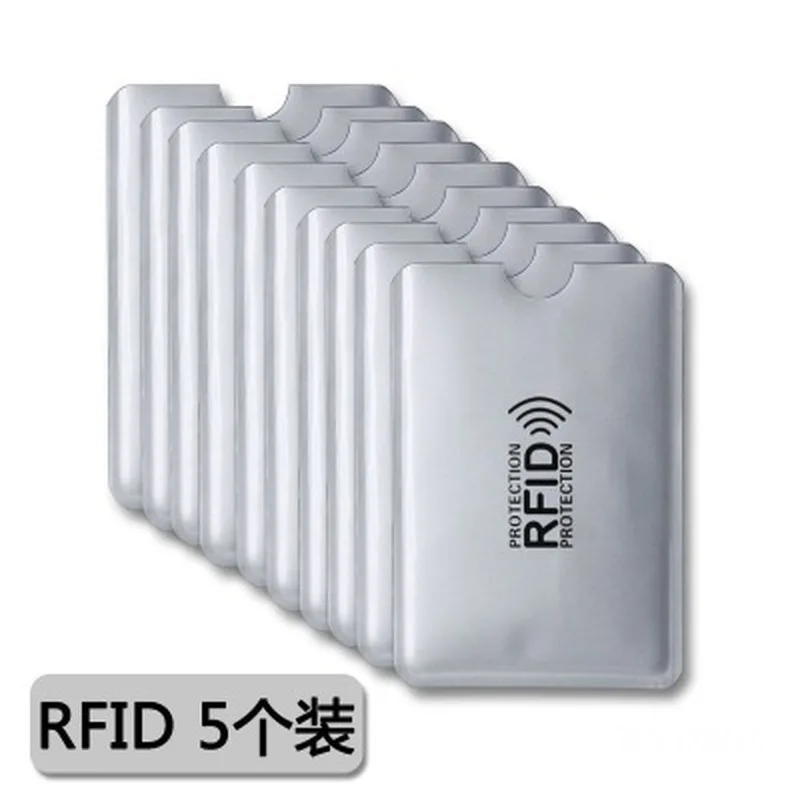 Anti Rfid ผู้ถือบัตรกระเป๋าสตางค์บุรุษกระเป๋าสตางค์ Reader ล็อค Bank การ์ดป้องกันกรณีผู้ถือบัตรเครดิตโลหะอลูมิเนียม