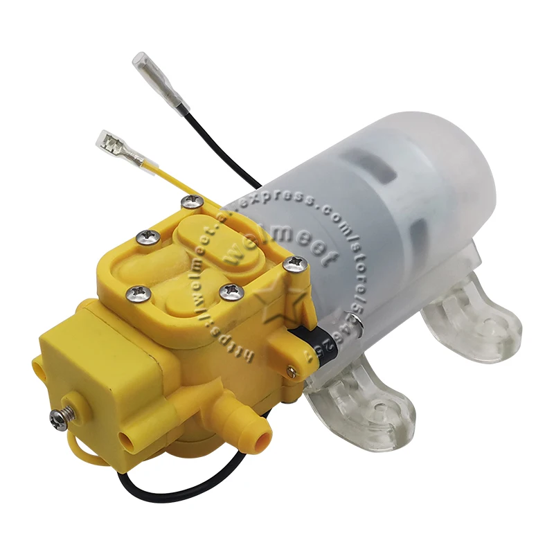 1pcs DC12V/24V 60W Micro Electric Diaphragm Water Pump High Pressure Spray Household Booster Self-priming 4L/min 5Bar