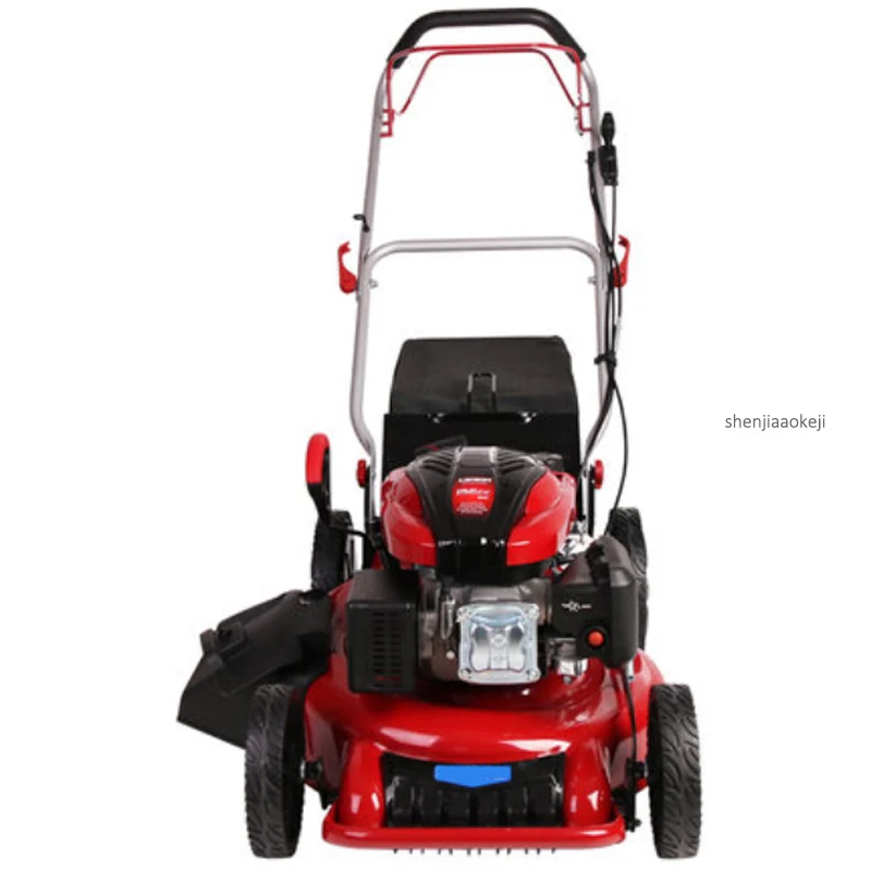 Self-propelled/Hand Push-type Four-stroke Gasoline Mower Gasoline Engine 8-gear Height Adjust Weeder MDSLX-196EA Lawn Mower 1PC