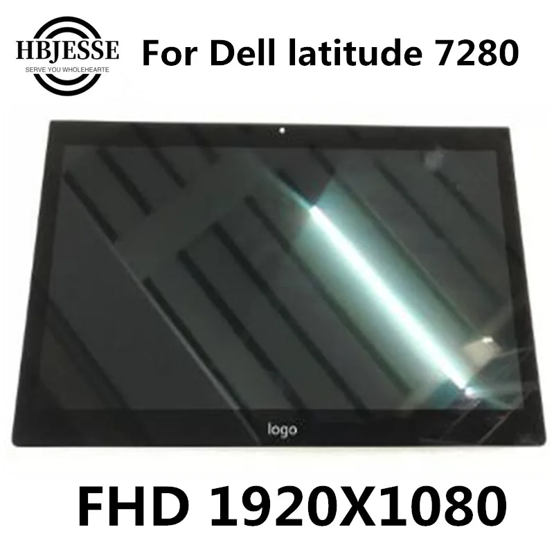 

Original For Dell Latitude 7280 12.5 FHD 1920x1080 LCD Touch Screen Assembly with frame bezel