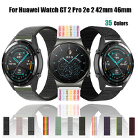 20mm 22mm Nylon Loop Strap for Huawei Watch 3/3 Pro/GT 2 Pro Wristbelt for huawei watch GT 2 46mm 42mm Sport Bracelet WatchBand