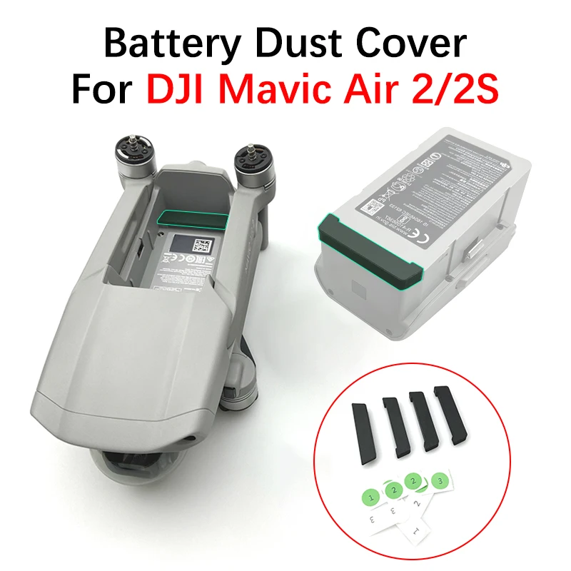 For DJI Mavic Air 2 Drone Body Battery Port Dust Cover DJI AIR 2S Batteries Charging Port Dust Protection Plug Accessories Kit