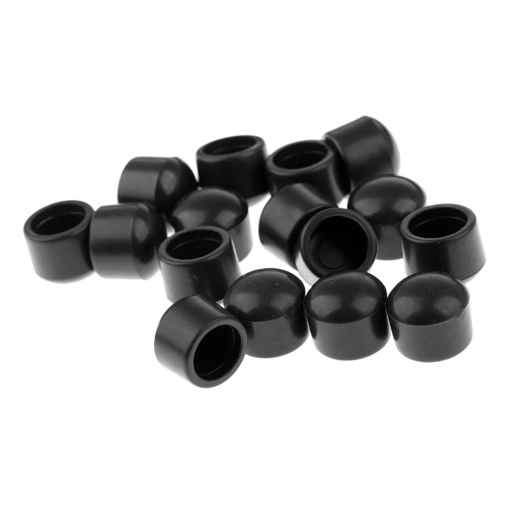 MagiDeal 16 Pieces - Table Football Rod Cover End Caps - Soccer Foosball Machine Rubber Caps  Accessories