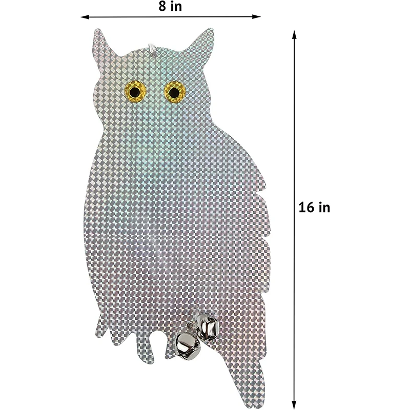 2PCS Owl Bird Repellent Bird Deterrent Hanging Device Effectively Keep Birds Away Scare Away Birds Garden Supplies