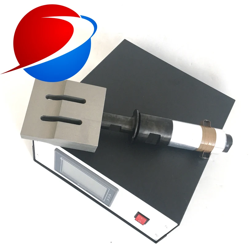 20KHZหน้ากากCheepเชื่อมอัลตราโซนิกเครื่องเครื่องกำเนิดไฟฟ้าและtransducerและ 110X20mm Horn