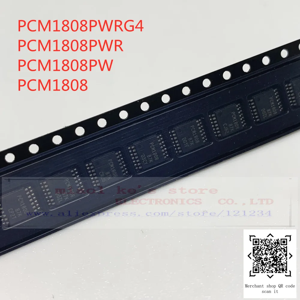 [10pcs]100%New original: PCM1808PWRG4 PCM1808PWR PCM1808PW PCM1808 - IC ADC/AUDIO 24BIT 96K 14TSSOP