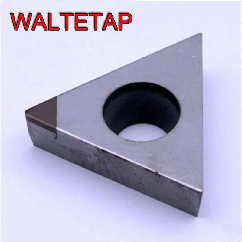 Mecanizado CNC TBGT TCGT TPGT, hoja de torno con triangular de alta dureza CBN, material de tratamiento térmico de hierro fundido de acero endurecido