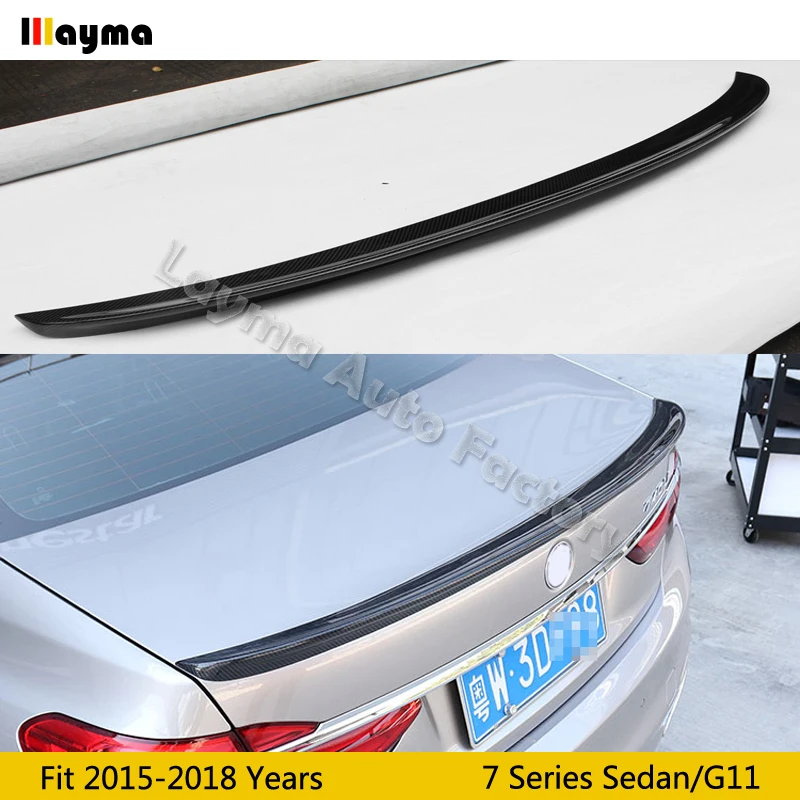 

AC style Carbon Fiber rear trunk spoiler For BMW 7 Series G11 730i 740i 750i M760i 2015 2016 2017 2018 years Car spoiler Wing