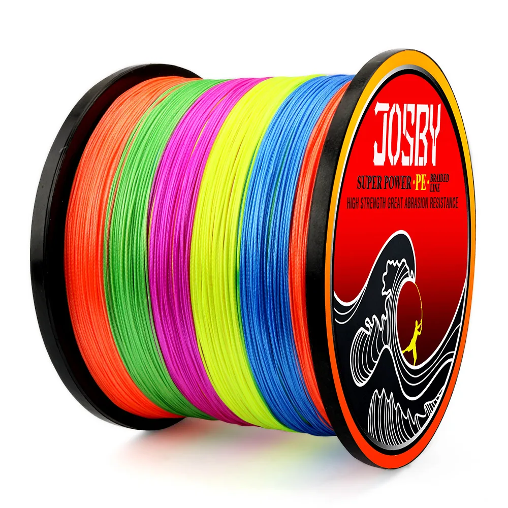 X4 Braided Fishing Line 8 Strands MultiColor Multifilament Saltwater PE Line 1000M  500M 300M 100M 20 24 35 40 50 65 80 100LB