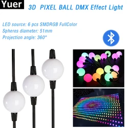 Luz LED 3D con efecto de bola de píxeles para escenario, controlador DMX 512 ARTNET para DJ, fiesta, discoteca, Bar, Festival, lámpara de noche, 51mm