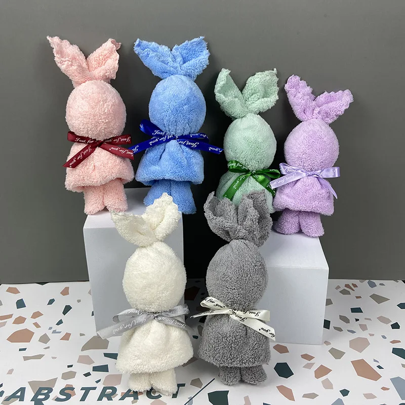 

50pcs Bunny Facial Towel Soft Newborn Baby Sleeping Dolls Kids Fashion Sleep Toy Soothe Appease Towel Christimas Gift Birth Gift