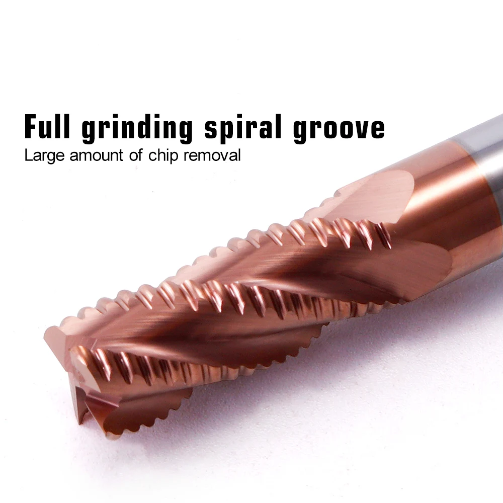 Imagem -06 - Vack Carbide Roughing End Mill Flauta Hrc55 Bits Router mm mm mm 10 mm 12 mm 14 mm 16 mm 18 mm 20 mm Fresa Cnc Aço do Metal
