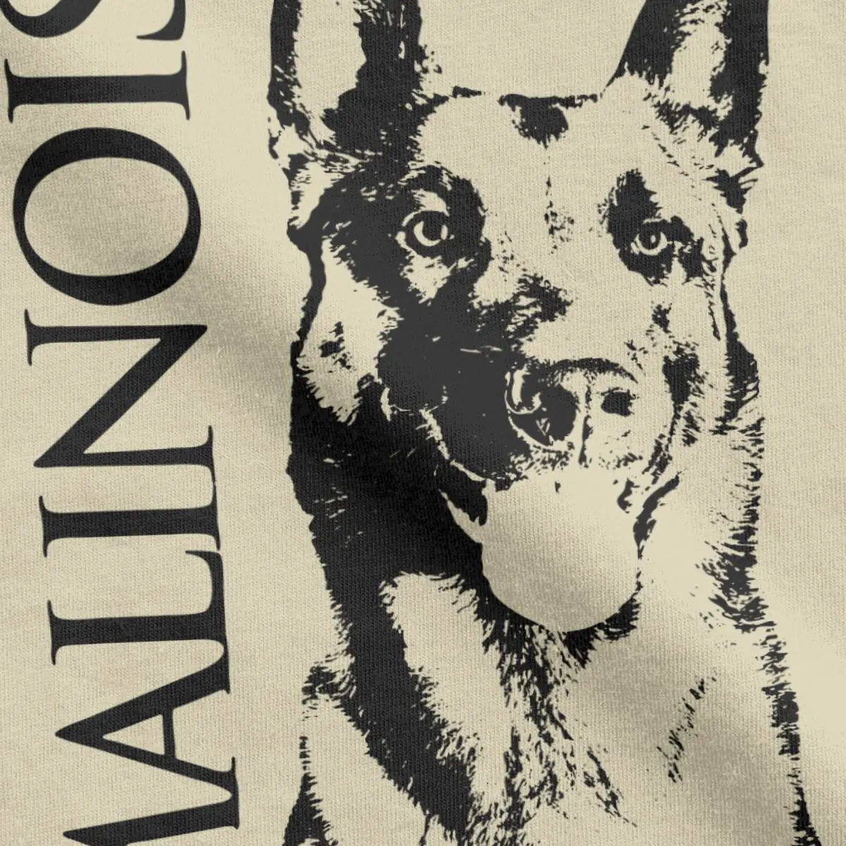 Malinois Dog Belgian Shepherd Mechelaar T Shirt Men\'s 100% Cotton Novelty T-Shirt O Neck Tee Shirt Short Sleeve Clothing 5XL 6XL