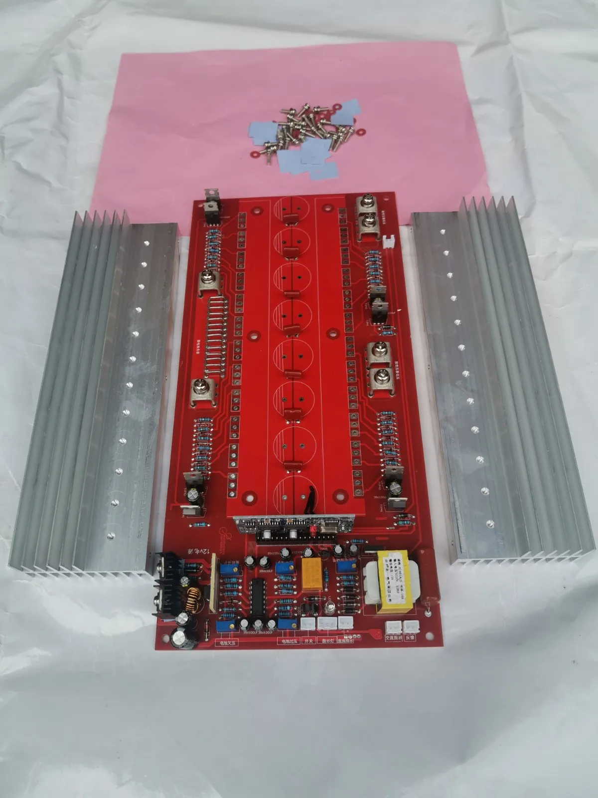 Semi finished main board of sine wave inverter (24 tubes)