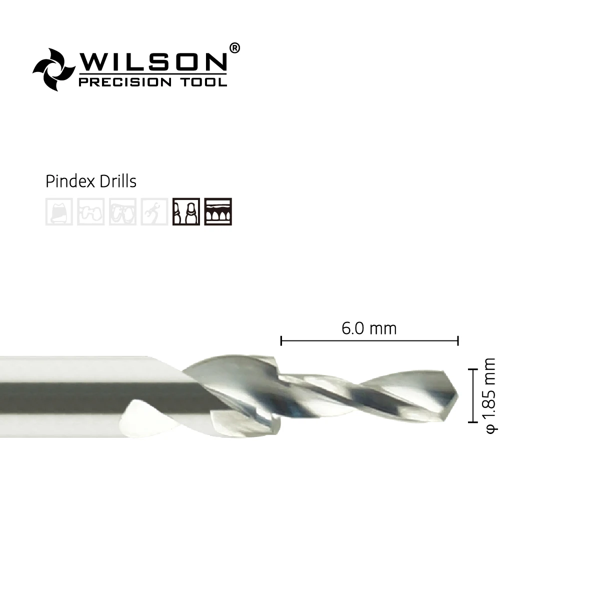 WisonDental Tungsten Carbide Pindex Drills 5600008-5600020