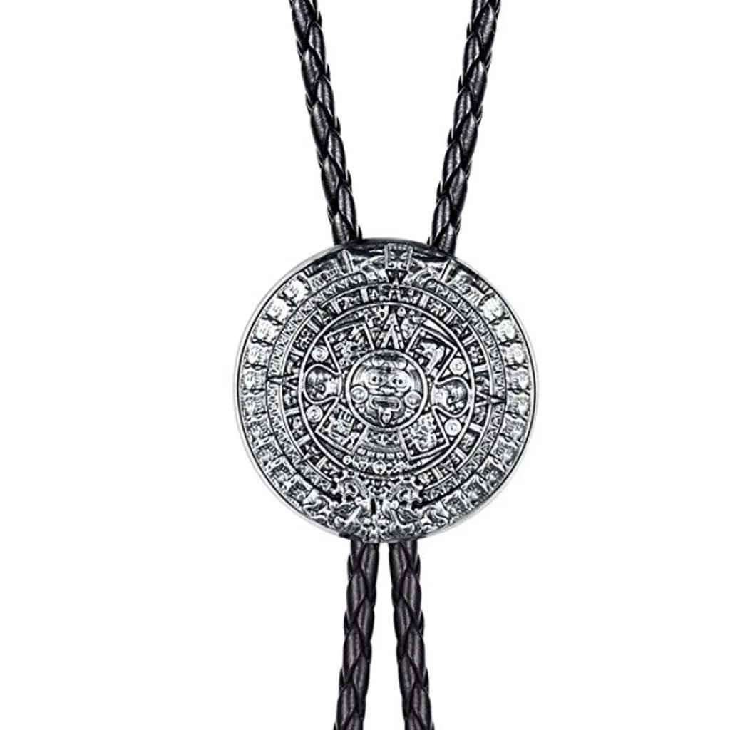 

New Mexico Aztec Mayan solar calendar bolo tie bolo tie