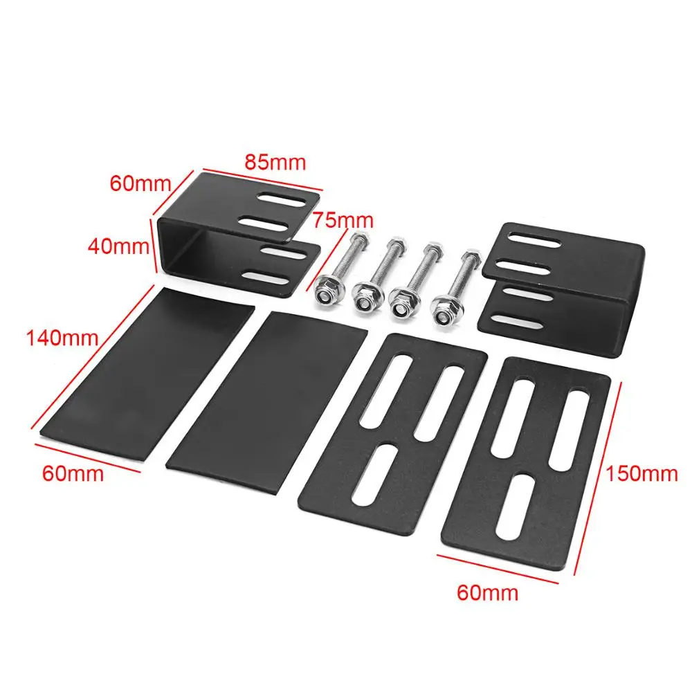 1pair Universal Car SUV Roof Rack LED Light Bar Mounting Bracket Offroad Driving Work Lamp Clamp Holder Auto Pickup Accessories