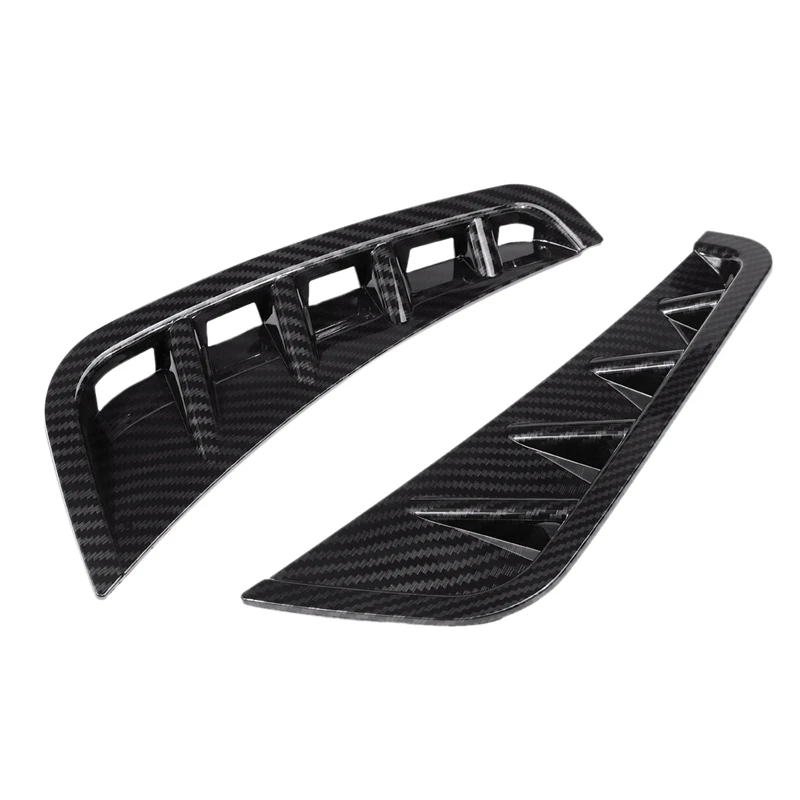 Front Bumper Side Air Vent Spoiler Splitter Canard for Mercedes C Class W205 C63 C180 C200 C260 C300 C180L C200L 2019+