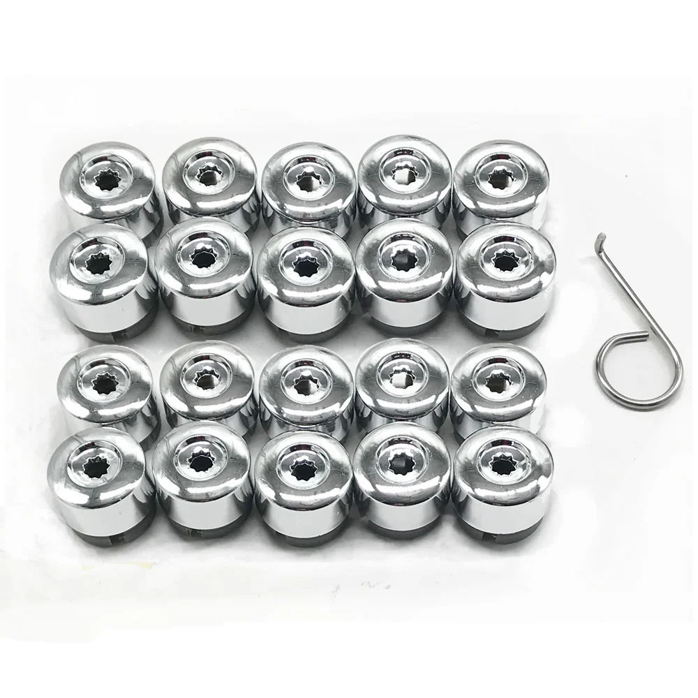 

20x Wheel Lug Bolts Screw Caps Cover for Volkswagen VW Touareg 2004 2005 2006 2007 2008 2009 2010 2011 2012 2013 2014