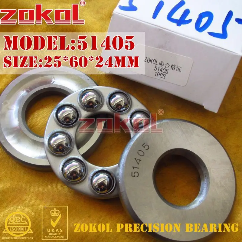 ZOKOL Thrust Ball Bearing 51108~51118 51205-51212 51304-51309 51405 51406 51109 51110 51111 51112  51206 51208  51305 51306