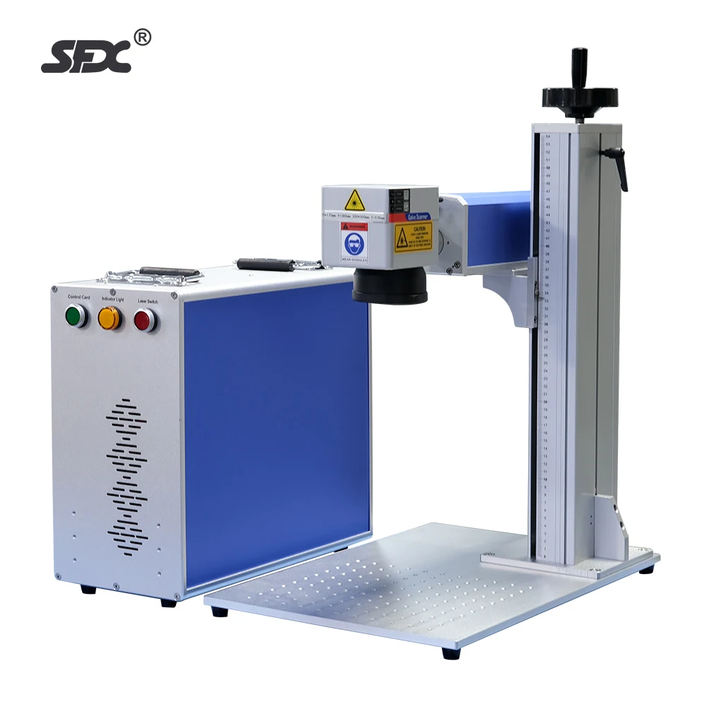 Laser engraver marking machine fiber laser marking machine MoPA SFX 60 W fiber laser marking machine