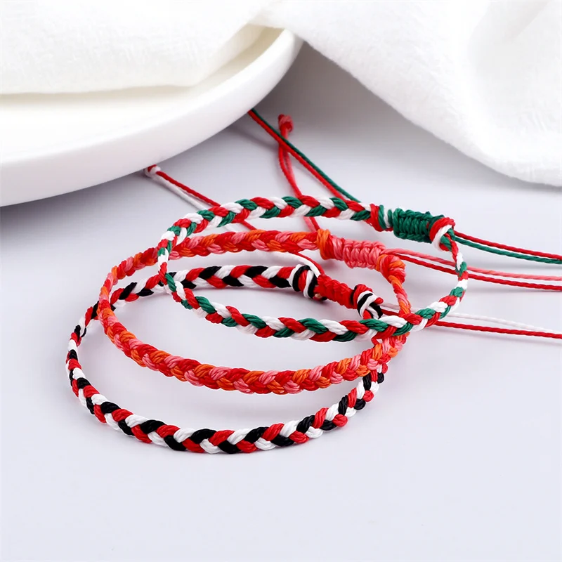 Handmade Braided Bracelets For Women 30 Colors Wax Rope Bracelet Charm Bohemia Bangle Friendship Lover Christmas Gifts Jewelry