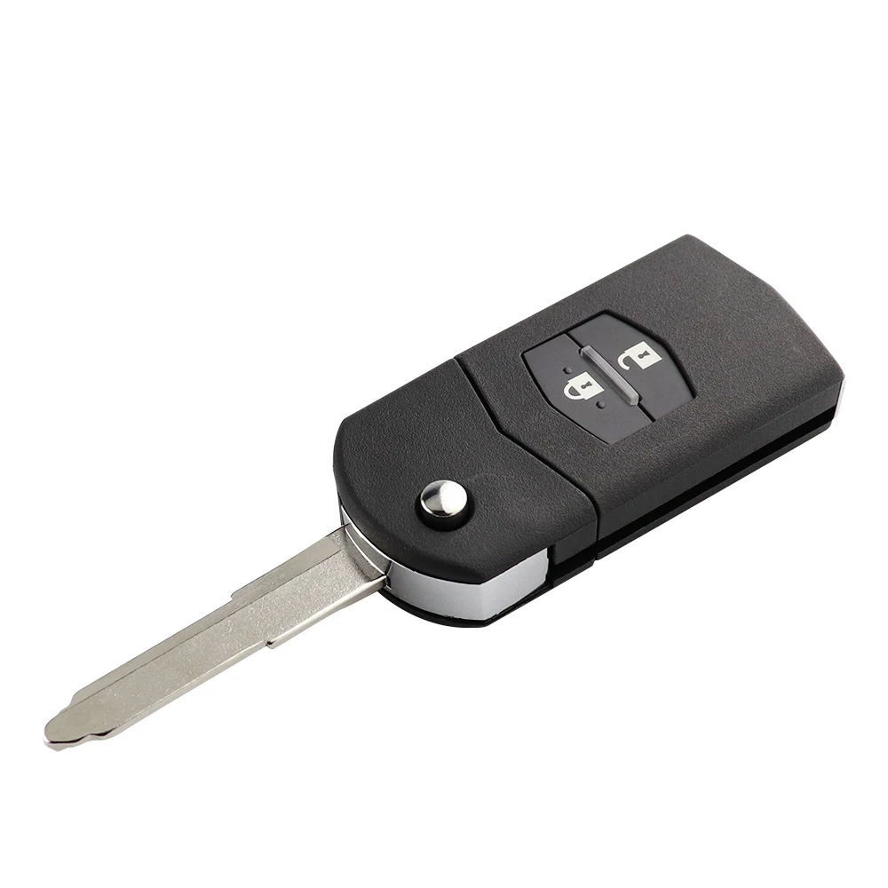 YIQIXIN Remote Key Case Shell For Mazda 3 5 6 Series M6 RX8 MX5 Car Key 2/3/4 Buttons Key Replace Folding Flip With Uncut Blade