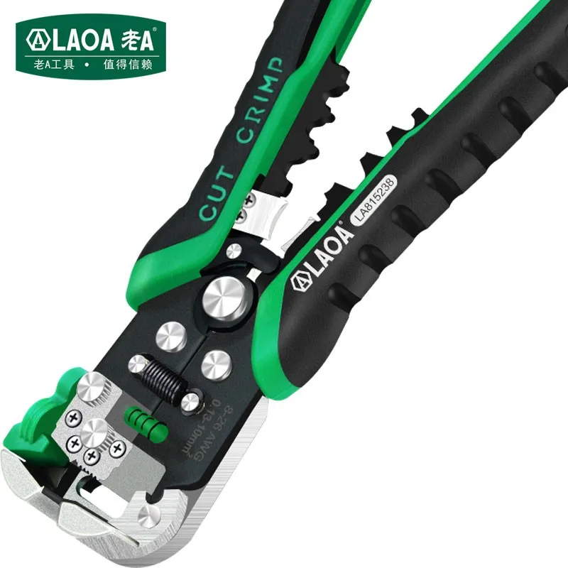 LAOA Electronic Electrician Multifunctional Automatic Wire Stripping Pliers, Net Wire Pliers And Wire Puller Made In Taiwan