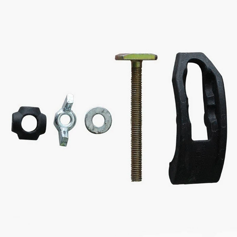 Acessório braçadeira para máquina de gravura cnc, braçadeira para mesa de trabalho e ranhura em t com 10 peças