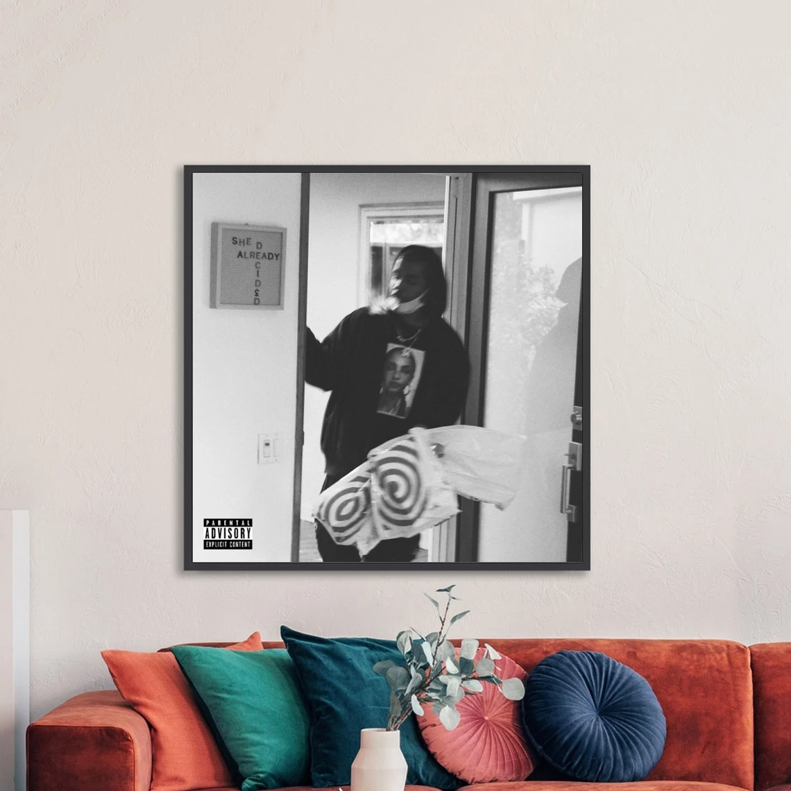 Smino She Already Decided Music Album Cover Canvas Poster Rap Star Pop Rock Singer Home Wall Painting