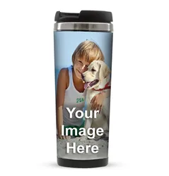 Free Shiping Sell  PixMug - Photo Travel Mug - The Mug That's A Picture Frame - DIY - Insert your own photos or designs