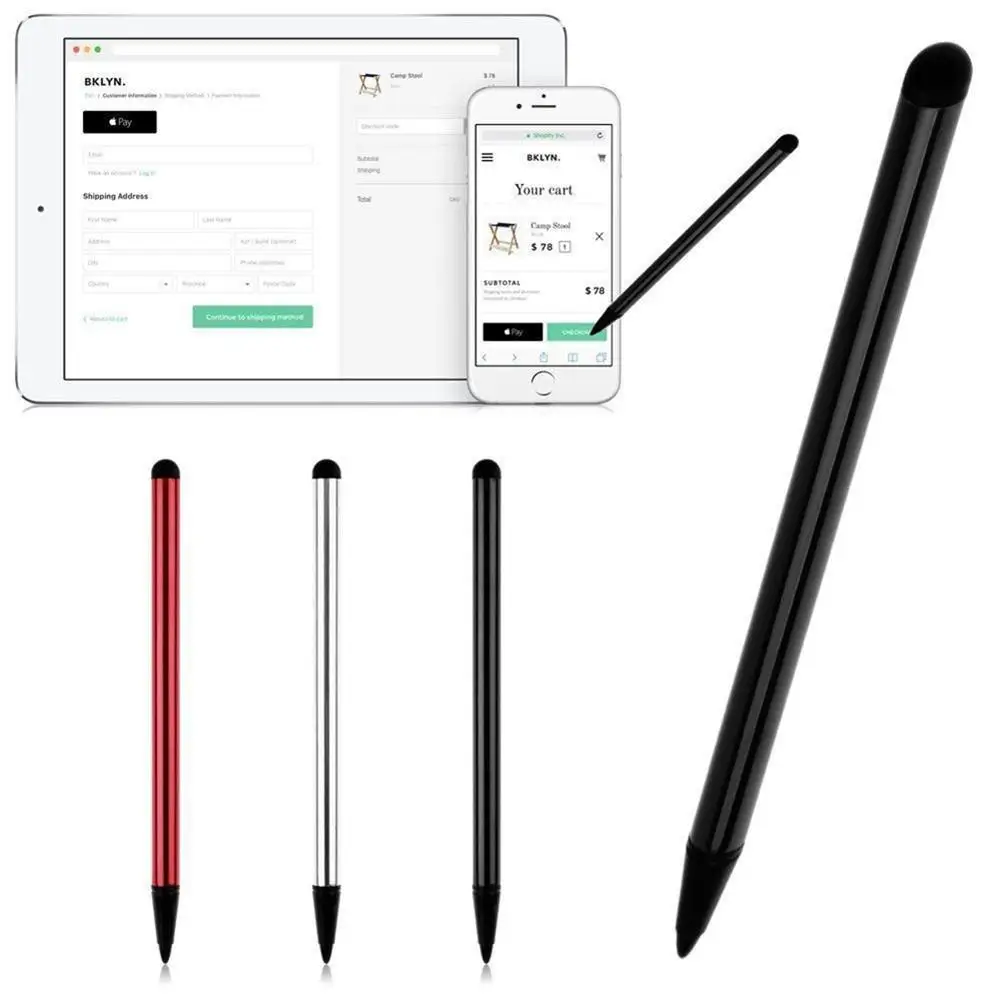 3pcs/set Universal Solid Touch Screen Pen For IPhone Stylus Pen For IPad ForSamsung Tablet PC Cellphone Moblie Phone