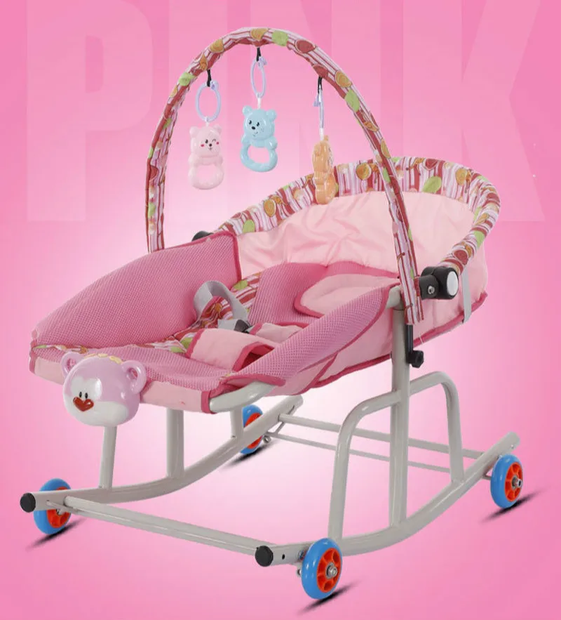 Bebê cadeira de balanço com música, Rocking Horse, cadeira de balanço, assento infantil, berço, reclinável Bouncer, brinquedo infantil